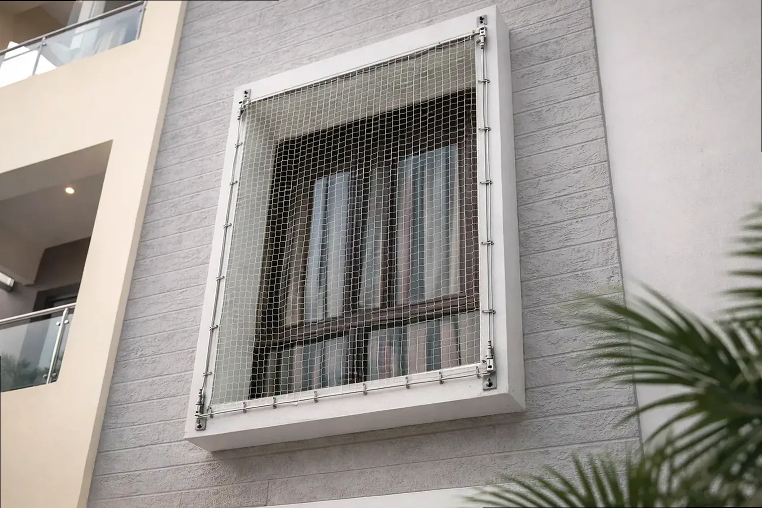 Window Safety Nets installation reference for House of Hiranandani Egattur