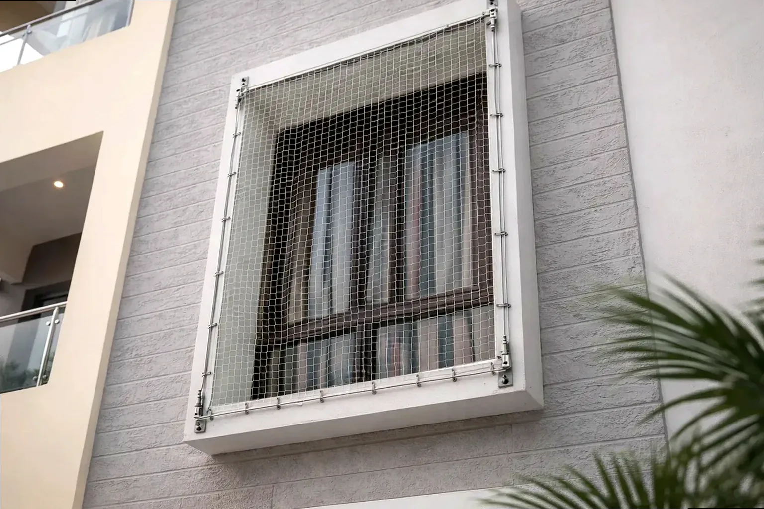 Window Safety Nets installation reference for Jains Inseli Park