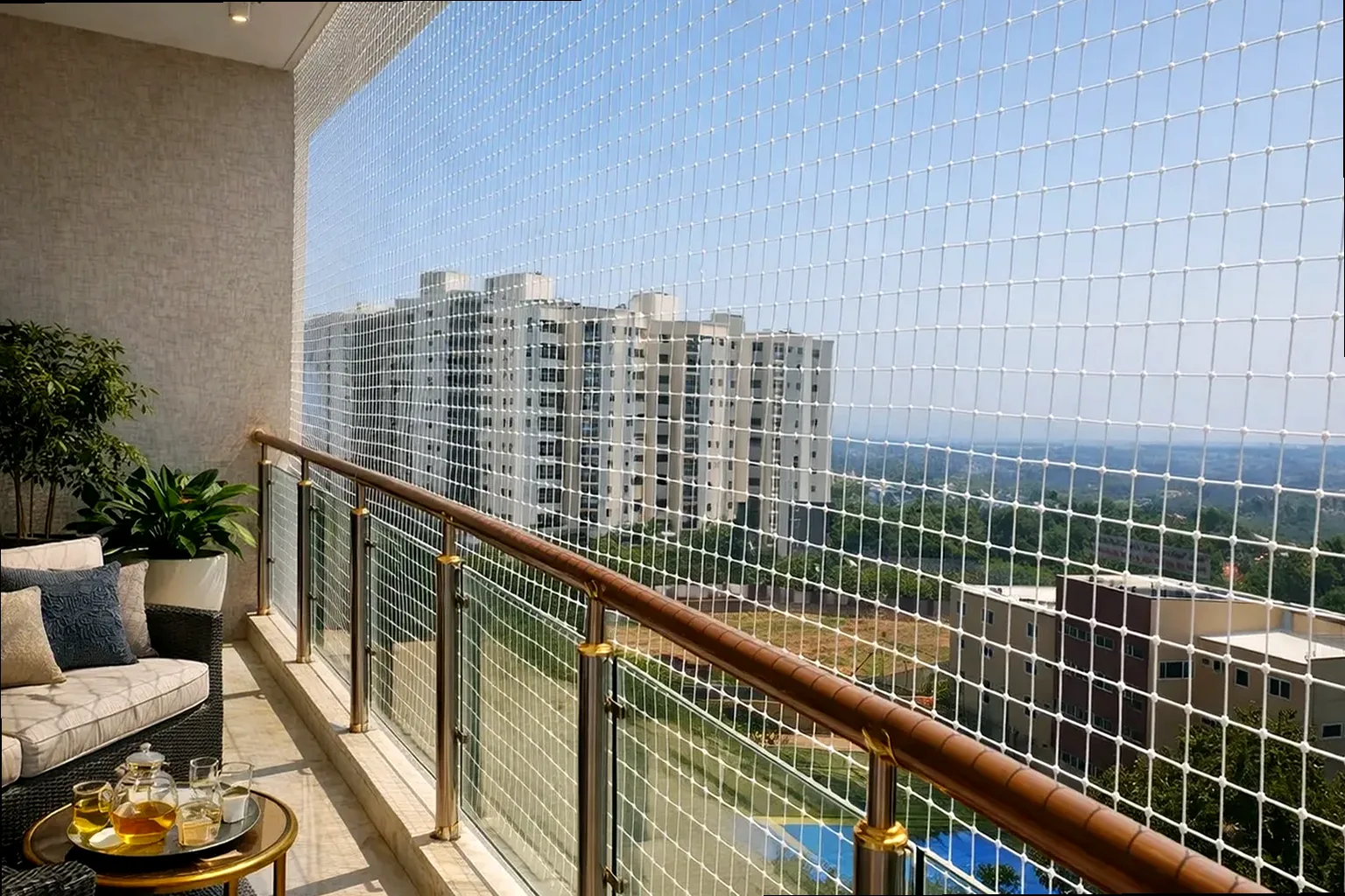 Anti Bird Nets installation reference for Prestige Highline
