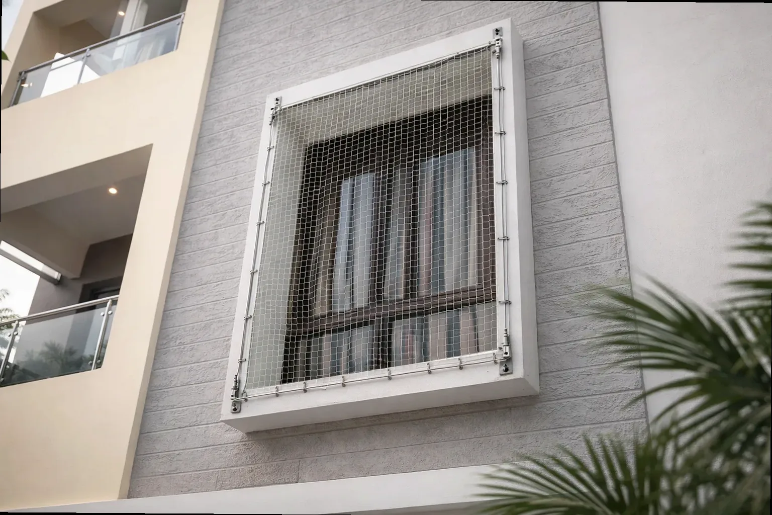 Window Safety Nets installation reference for SPR Osian Chlorophyll