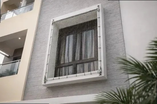 Window Safety Nets detail for Starwood Towers