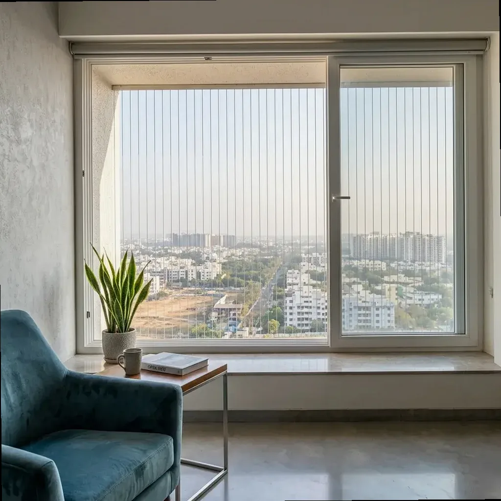 Window Safety Nets site context for TVS Emerald Elements
