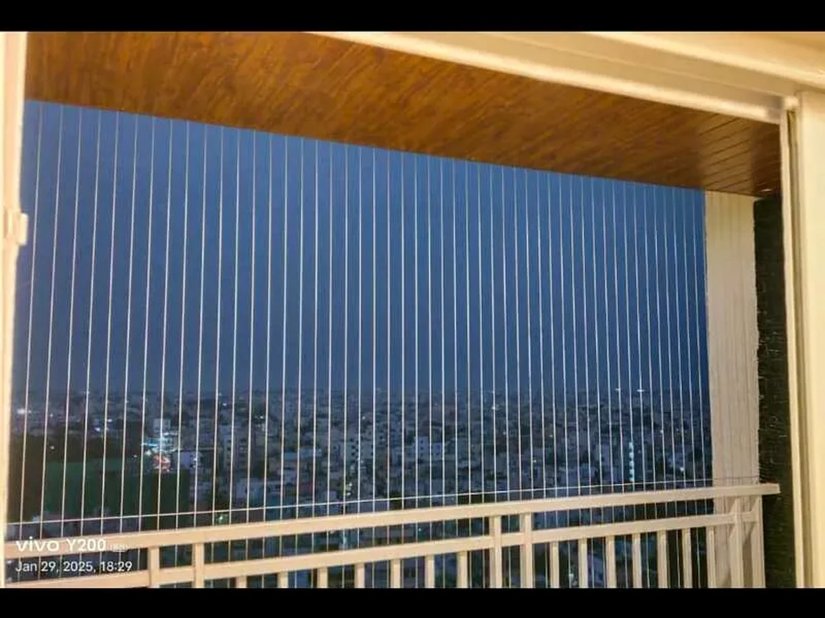 Building Covering Safety Nets installation detail